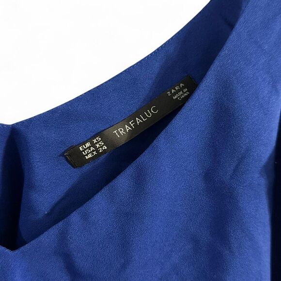 Zara Women's Blue Sleeveless Shirt XS Trafaluc - Picture 3 of 4